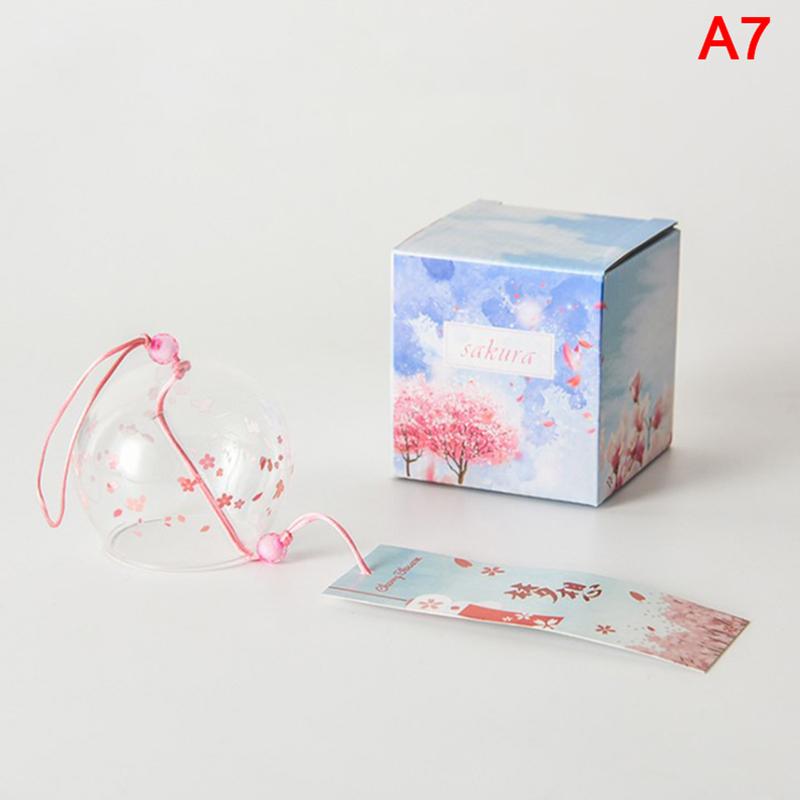 

1шт 1шт творческий японский стиль декор гибискуса узор стекло висит перезвон ветра