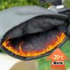 Motorcycle Scooter Thick Warm Handlebar Muff Grip Handle Bar Muff Rainproof Riding Protective Winter Warmer Thermal Cover Gloves