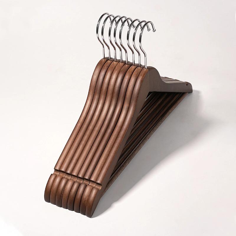 Solid Wood Clothes Hangers for Hanging Clothes, Wardrobes for Drying Clothes, Wooden Clothes Supports, Household Clothes Supports