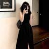Elegant Sleeveless Waist-Cinching Black Maxi Dress for Women, Summer 2026 Style