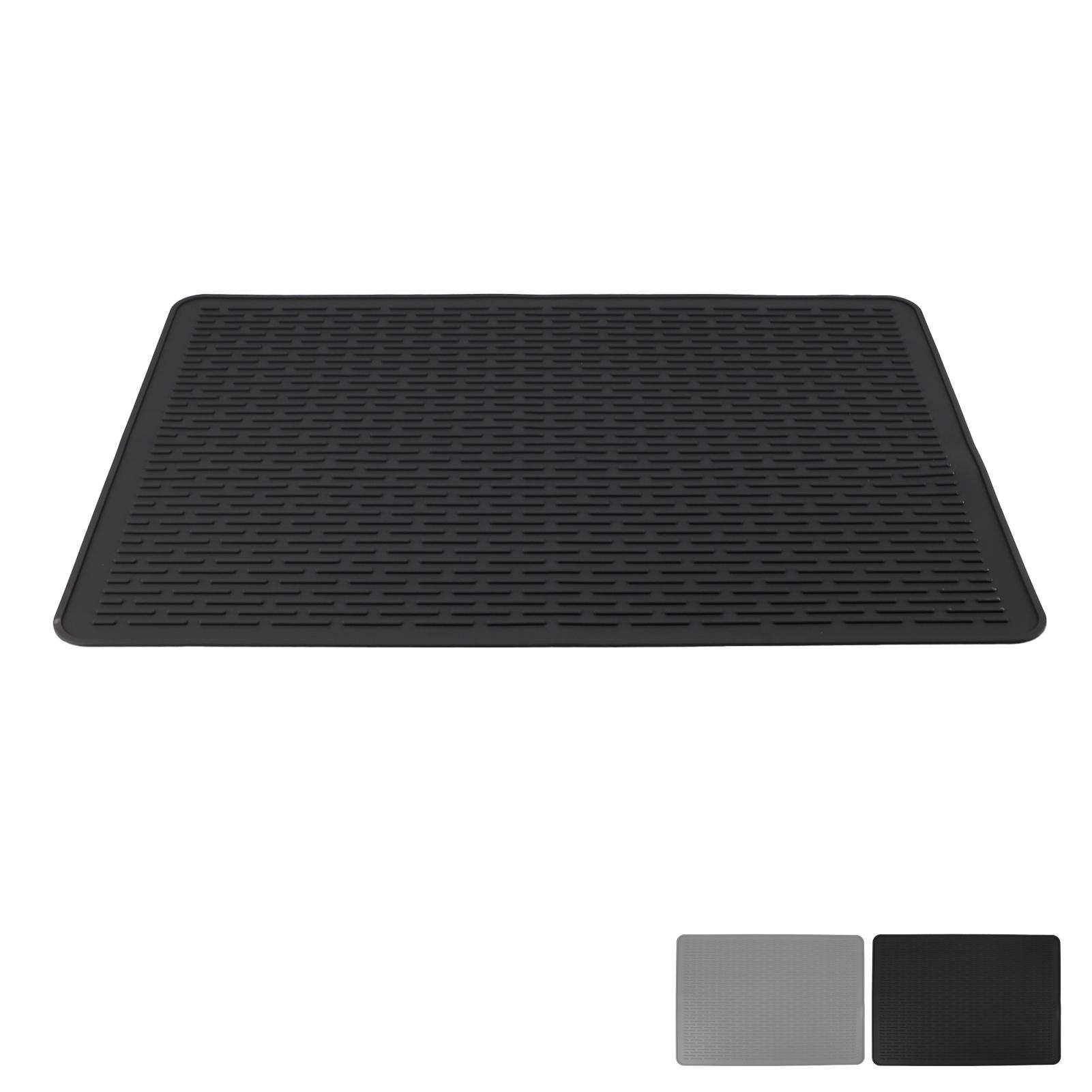 Коврик для сушки посуды Силиконовый нескользящий термостойкий коврик для мытья посуды — фото 6