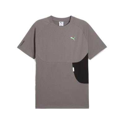 Moisture Wicking Comfortable Soft Lightweight Crew Neck Color Block Pocket T-Shirt Men Tops Dark-Gray 631829-79