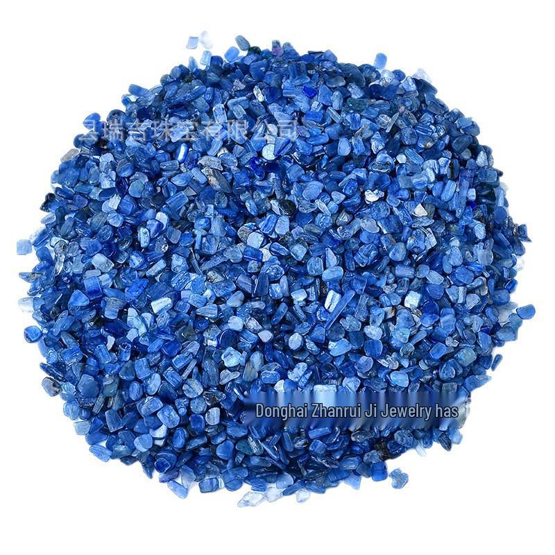 

Blue Crystal Gravel for DIY Decoration: Resin Craft, Wish Bottle, Fish Tank, Flower Pot, and Painting Ornament. 3-5mm 100g