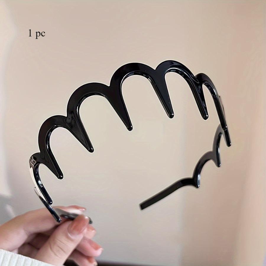 Women's Summer Wave Hair Band: Everyday Versatile, High Top Design, Tooth Comb, Retro Style, Elegant Hawksbill Wave Hair Band-non-slip Design