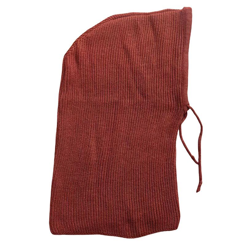 Ear Protection Hat One-piece Ladies Solid Color Knitted Warm Hat Multi-color Optional Hooded Scarf Autumn and Winter New Hat
