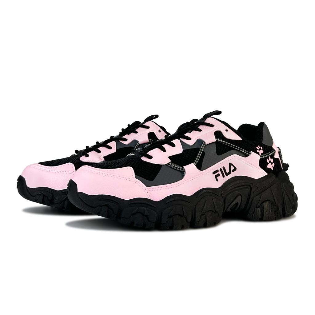 FILA Fluid Pink Paw Cool Cat, Shimmery Cat Cushioning Low top Chunky Sneakers Unisex Romantic Pink 1JM02570H-001(Team79-)