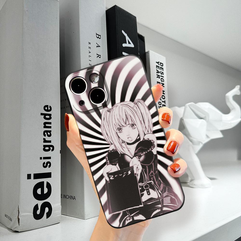 Clmj Death Note Misa Phone Case FOR IPhone 15promax 14 11 12 Pro 15 16 Plus 13 Pro MAX XR XS Black Soft Covers