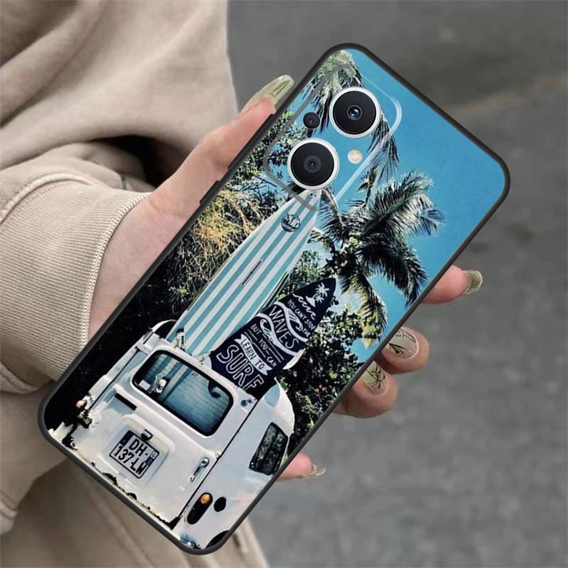 Surfing Wave Case For OPPO Reno 7 8 Lite 10 11 12 13 14 Pro 8T 12F 13F 14F OPPO Find X8 X6 X9 Pro Cover