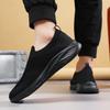 Light Breathable Walking Shoes Men's Knitted Mesh Casual Sports Shoes Soft Elastic Running Shoes Leisure Flats