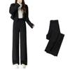 Damen Schwarze Schlankmachende High-End Weitbein Anzughose - Frühjahr 2025 Kollektion