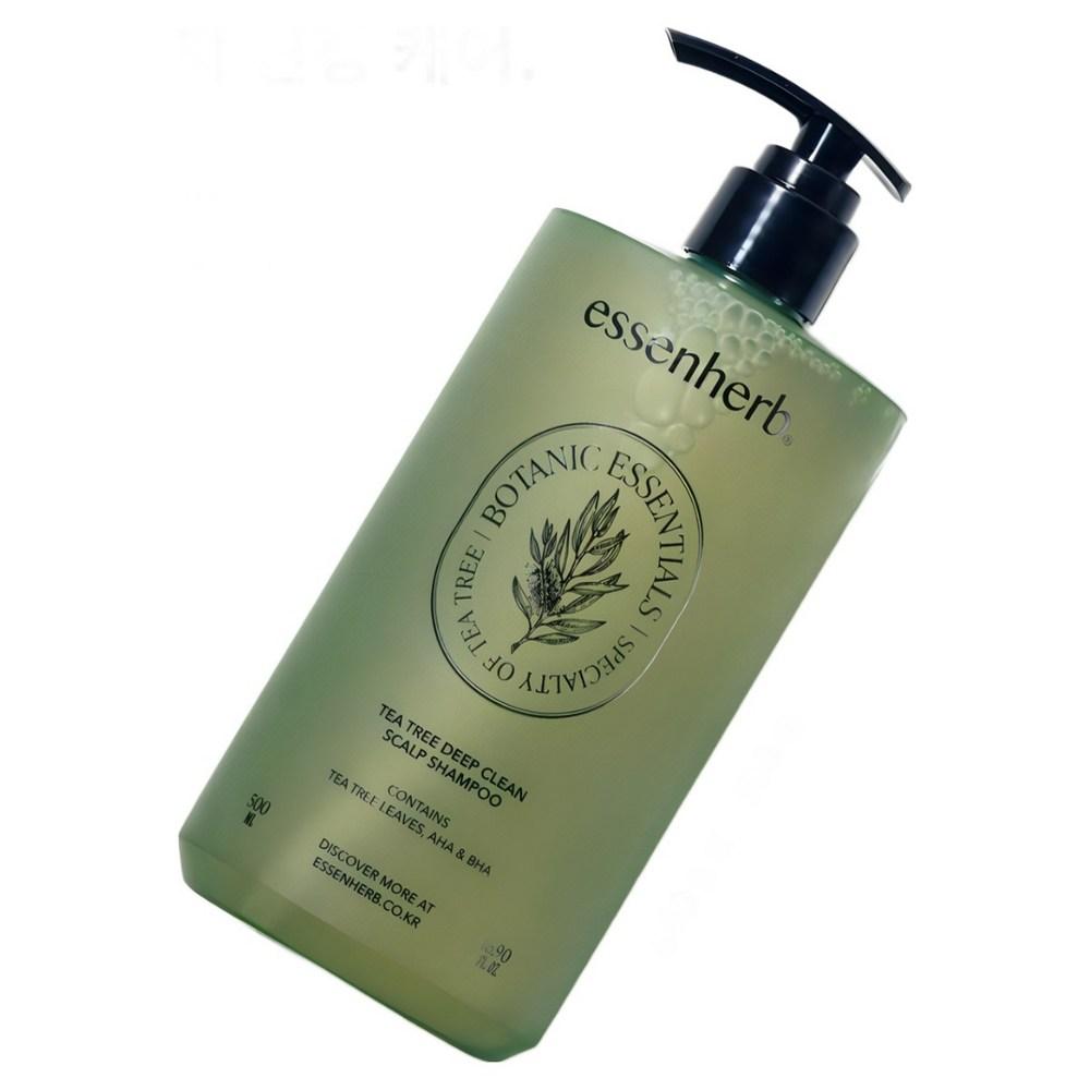 Essenherb Tea Tree Deep Clean Scalp Shampoo 500ml 1 pcs