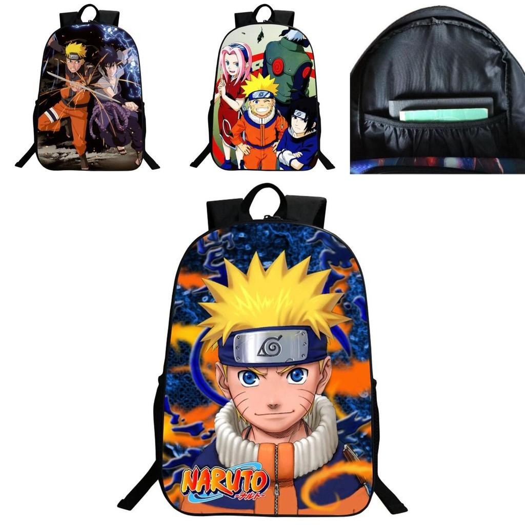 Stylish Anime Naruto Book Bag With Durable Design And Adjustable Shoulder Straps
