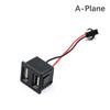 Double-Layer Usb Female Base Type-C Charging Socket Power Socket With Cable Connector