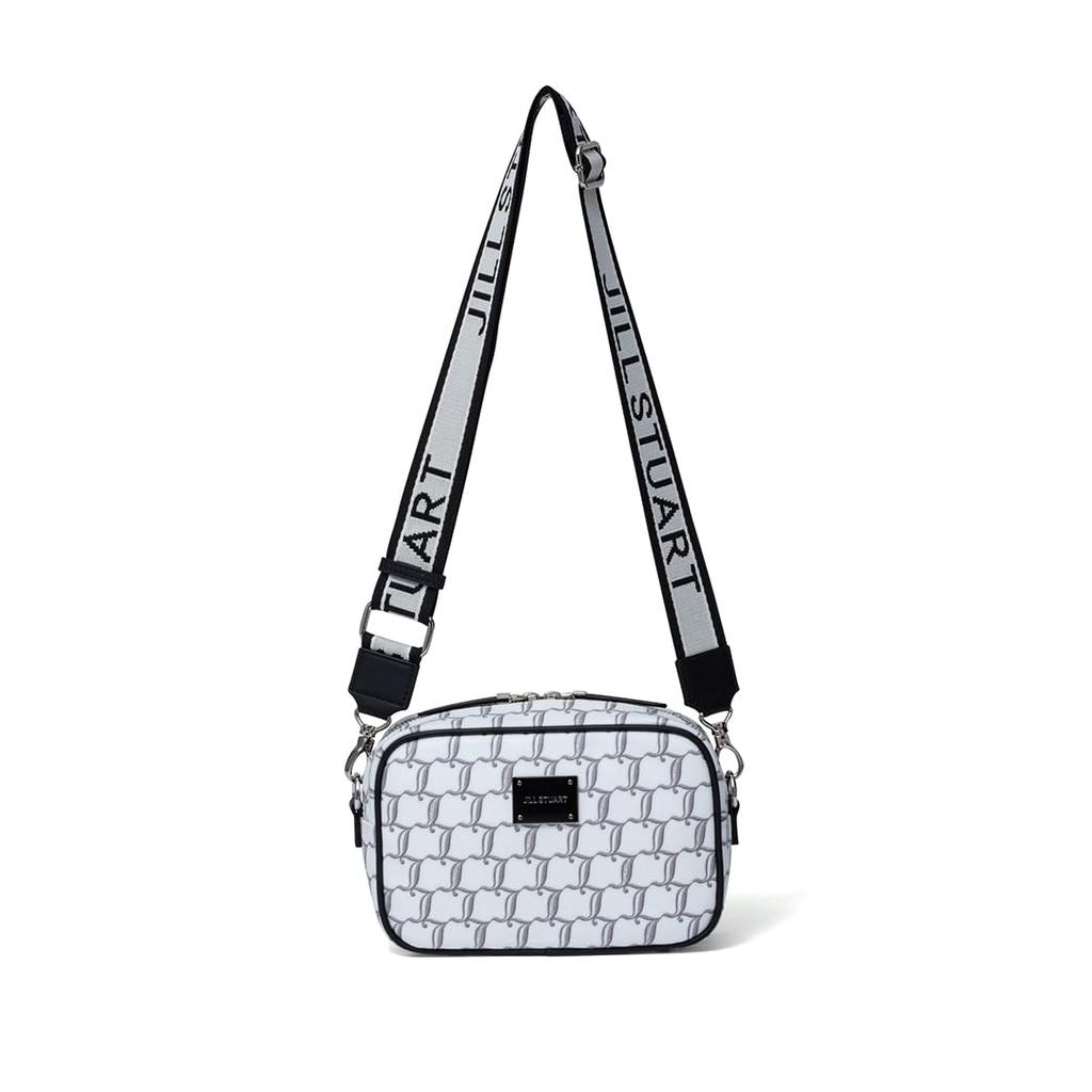 Jill Stuart Branch Brand Logo Shoulder Daily Casual Women's Bag, Black, JSLH5BS1,