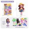 Princess Grain Magnet Stickers DIY Magnetic Sticker Clothing Change Doll Toy Girl Magnetic Attraction Dress Up Gift
