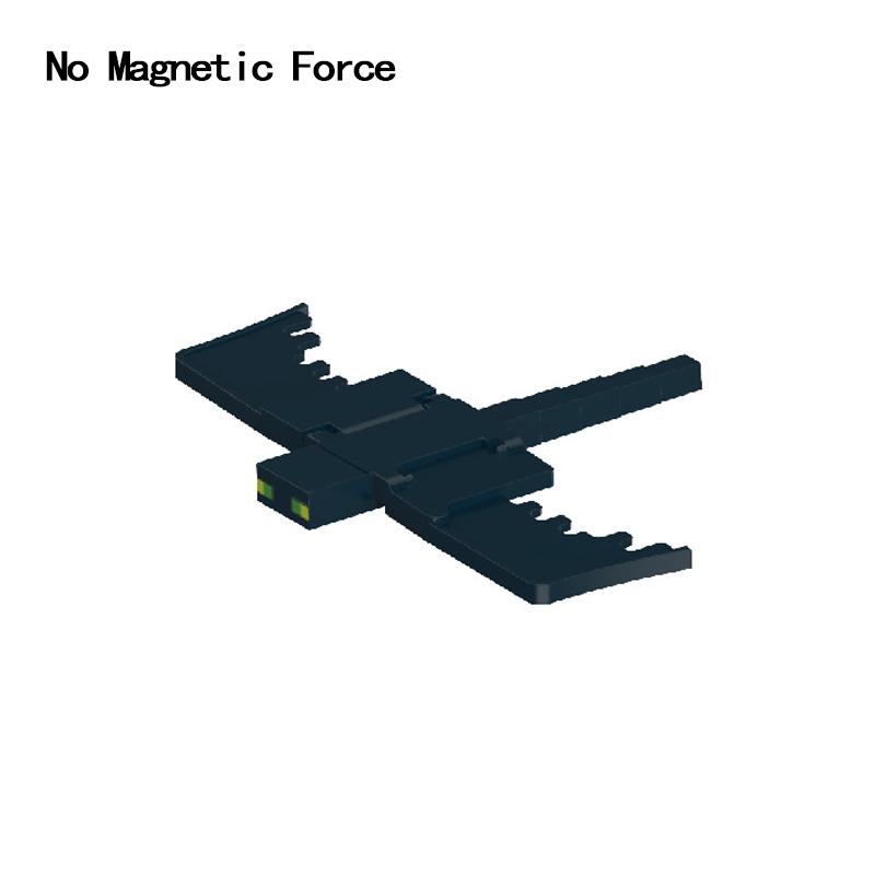 Pixel-Stil Mineral Magnet Welt Magnetische Bausteine Montage Ersatzteile Sensorisches Spielzeug für Kinder DIY Tierwürfel Grundplatte