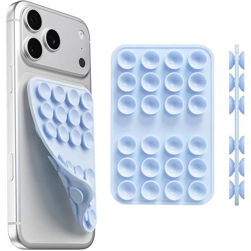 Multicolor Double Sided Silicone Suction Cup Pad Strong Adhesive Grip Reusable Washable Mat for Phone Car Desktop