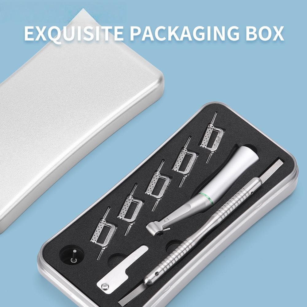 Dental 4:1 Reduction Contra Angle Handpiece Interproximal Strips Set 10Pcs Interproximal Stripping Dentistry Instruments
