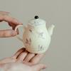 Chinese Ceramic Teapot Handmade Orchid Tea Pot Beauty Tea Infuser Household Ball Hole Filter Kettle Portable Tea Set 120ml
