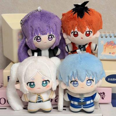 10cm Frieren Baumwoll-Plüschpuppe Niedlicher Anime-Charakter Schlüsselanhänger Geburtstagsgeschenk Rucksackanhänger Weiches Kuscheltier