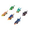 6er Pack Dinosaurier Spielzeug Aufzieauto Verwandlungsrennen Mehrfarbiges Plastik Dino Spielzeug