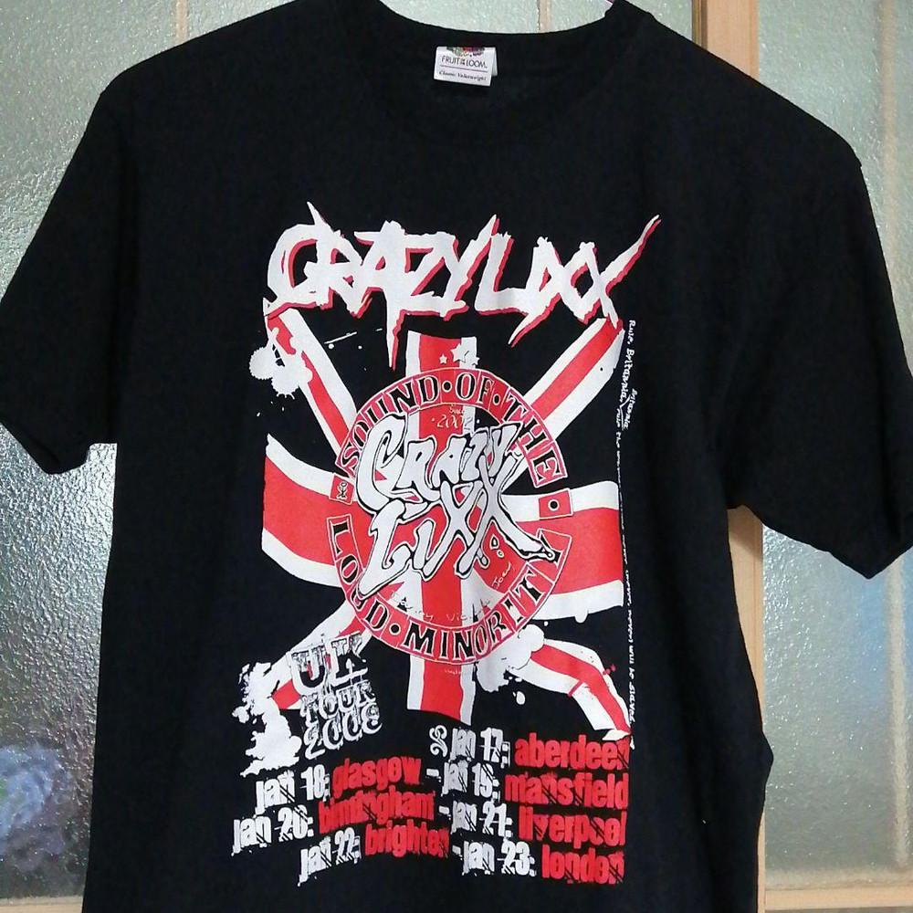 Футболка CRAZY LIXX UK TOUR 2008 Унисекс Полный размер от S до 5XL 1F2316 Унисекс Футболка S