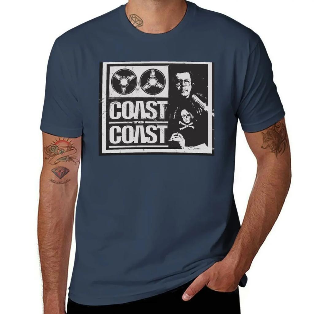Art Bell - Coast To Coast AM [distressed] T-Shirt D T-shirt Customs Football T Shirt Compression Shirt Men 2025 New Model
