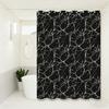 Black Marble Pattern Shower Curtain, Light Luxury Texture Design, Bathroom Style Decoration, Shower Partition Curtain