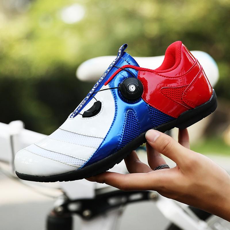 Unisex Stiff Sole Cycling Shoes Mountain Road Bike Non-Cleat Pedal Use Lightweight Breathable Ride Comfort