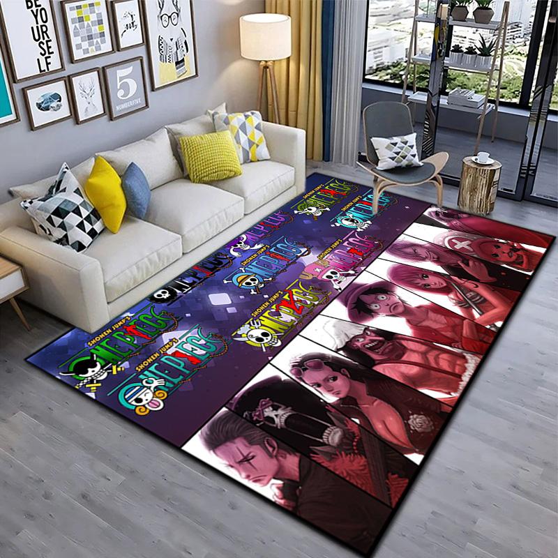 Starring the Japanese Cartoon ONE PIECE Monkey D. Luffy Carpet Is Suitable for Living Room and Bedroom Doormats Office Balcony Decorative Carpet V11
