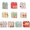 100 Pieces Christmas Tags Cute Print Hanging Labels Wedding White Paper Tags Party Gift Card Decoration for DIY Baking