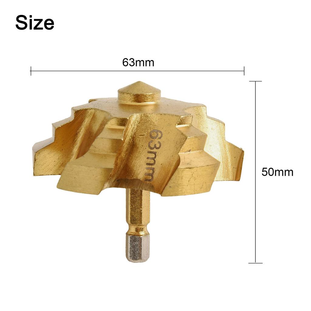 6.35mm Hexagonal Shank Drill Bit Water Pipe Expansion Drill Punch Plumber For Plumber Water Pipe Puncher Drill Bit Accessory