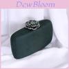 Pochette pour femme avec ornements floraux en métal percé d'eau pour événements formels en soirée