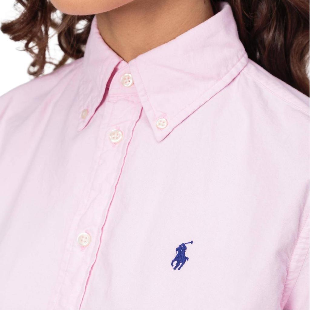 Polo Ralph Lauren Pony Logo Embroidered Single-Breasted Long Sleeve Shirt Women shirts 211732598-004