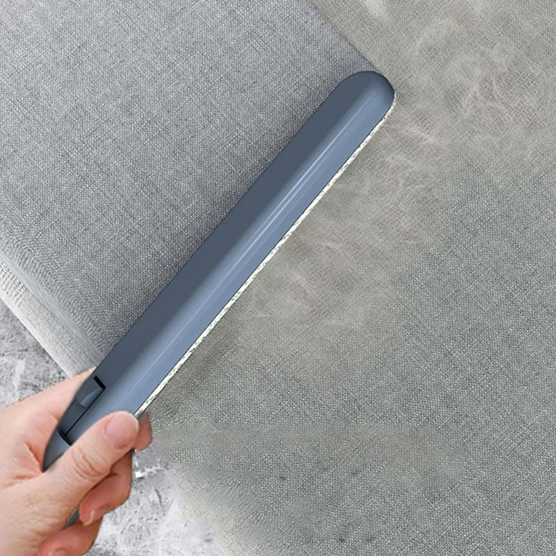 Double Direction Bristle Cleaning Tool Long Handle Design For Effortlessly Pet Hair Pickup On Various Textured Surfaces