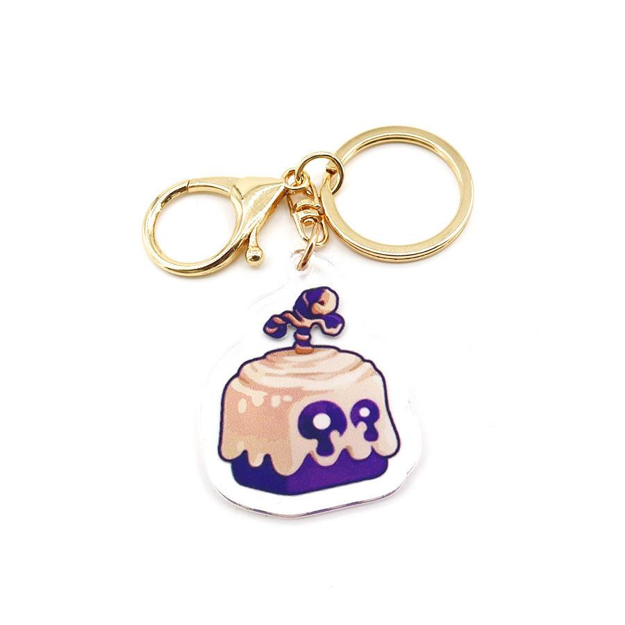 

Акриловый брелок Blox Fruits Красочный стильный аксессуар Украшение для сумки Подарок коричневый