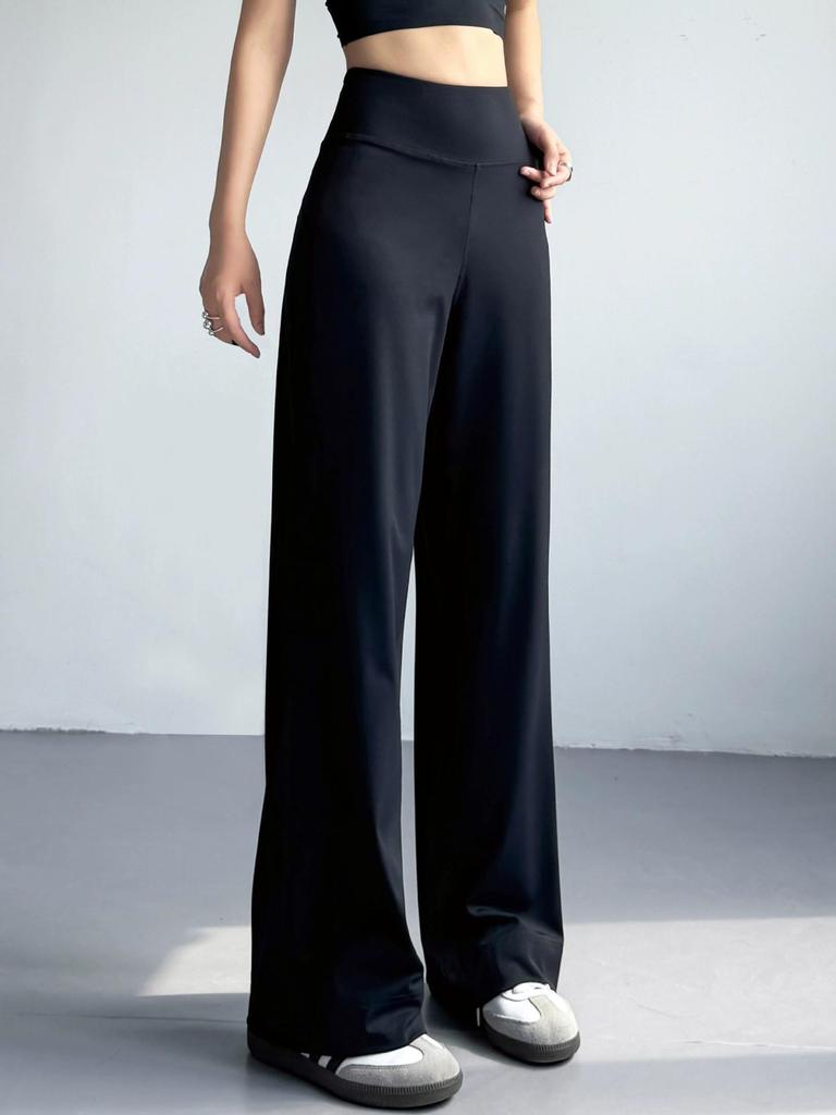 Women's Autumn Slimming Straight-Leg Yoga Pants: Casual, Loose, Plus Size Fitness and Running Trousers