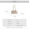 Bow underarm bag women's new fashionable solid color handbag trendy versatile casual shoulder bag