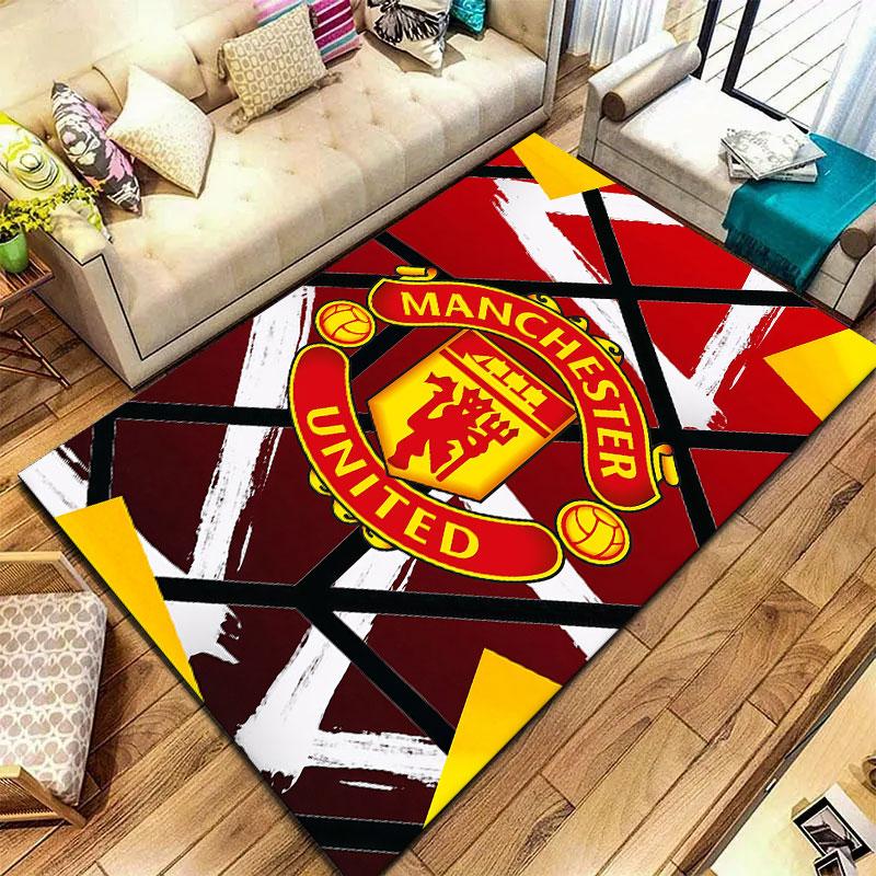 Manchester United F Carpet Rug for Living Room Bedroom Home Sofa Decoration,Kids play Non-slip Floor Mat