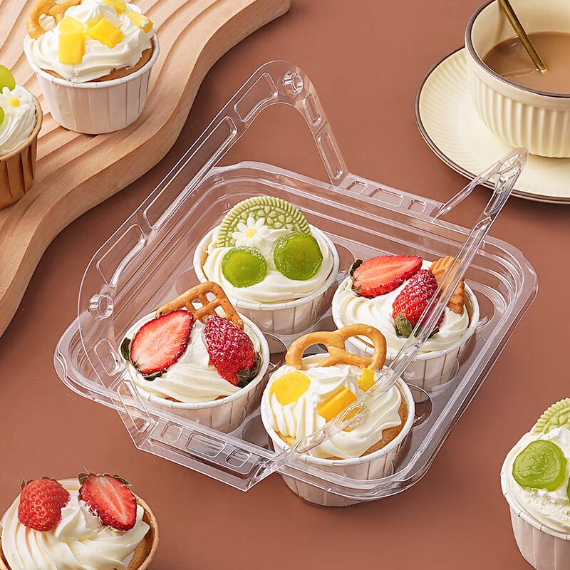 4-Cavity Cupcake & Muffin Packaging Boxes