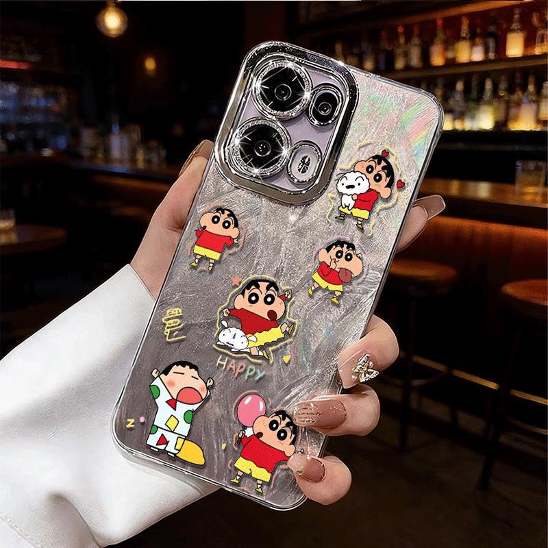 

Irritable Crayon Shin-chan Case for Apple Pro Max Models: Cute Cartoon Design for 17 Pro Max, 15 Pro, New 14, and 13 Pro Max. iPhone 15 Pro Max
