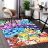 1pc Anime Pokémon Eevee Evolution Chair Mat - Office Desk Rug, Non-Slip Carpet for Home Decor, Gaming Room, Bedroom, Living Room, Birthday Gift, Seaso