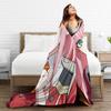 Zero Two 002 DARLING In The FRANXX Fuzzy Blankets Sexy Girl Creative Throw Blanket for Home 125*100cm Lightweight