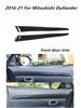 For Mitsubishi Outlander 2016-2024 Accessories Car Interior Decoration Carbon Fiber Style Windows Control Panel Gear Stickers