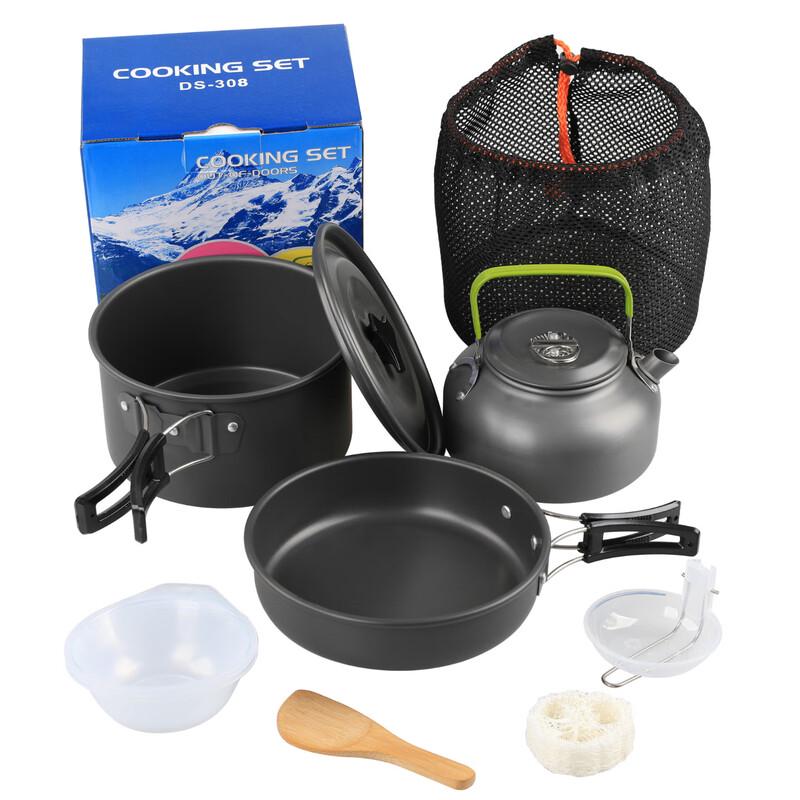 UOSU DS-308 Camping Pot & Teapot Set