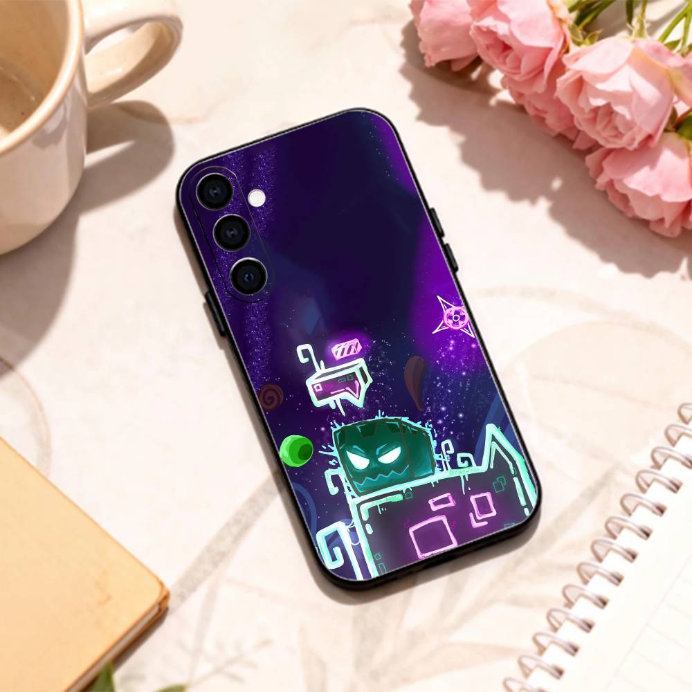 

cool G-Geometry D-Dash Game phone Case For Samsung Galaxy A73,A72,A71,A70,A53,A52,A51,Others Soft Black Shell Samsung a40