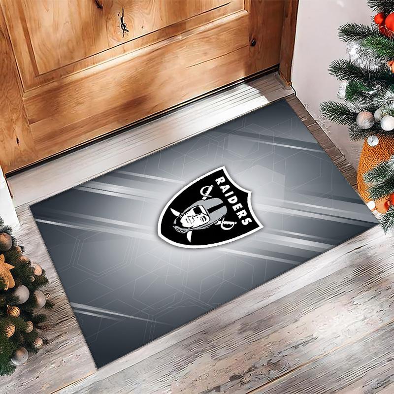 Tappeto in velluto di cristallo Las Vegas Raiders Morbido Anti?Tappetino Antiscivolo Comodo per Casa Soggiorno Camera da Letto Tappeto Decorativo