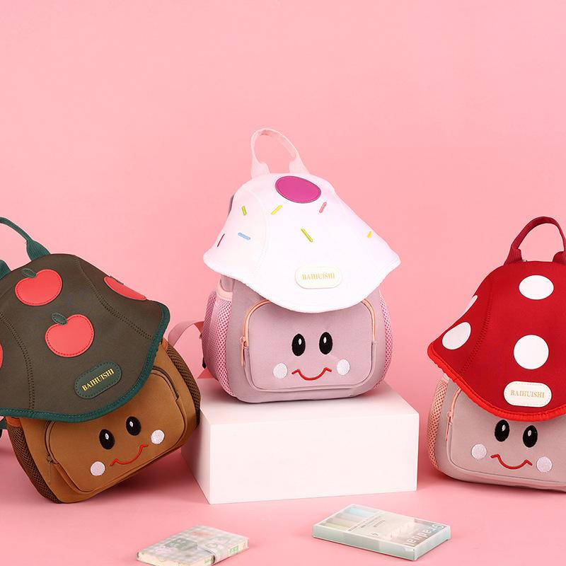 Kindergarten Kinder Rucksack Niedliche Pilz Tasche Weibliche Grundschüler Mini Rucksack Leichter Rucksack