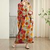 Colorful Travel Retro Long Skirt Cotton Linen Dress