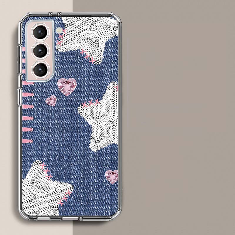 A Stylish Pair of Jeans Phone Case For Samsung Galaxy S25 Edge S24 S23 FE S21 S20 S10 Plus S22 S26 Ultra Cover Clear Cases TPU C